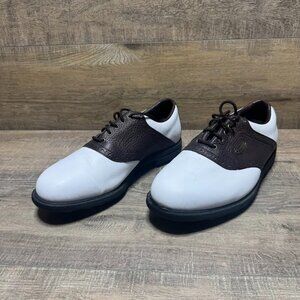 FootJoy Comfort Brown/White Saddle Style Golf Shoes Men's Size 9